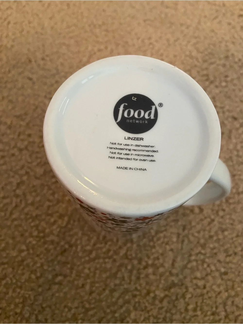Food Network Linzer Holiday Tree mug